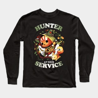 Hunter's Call - Cute Cat Gamer Long Sleeve T-Shirt
